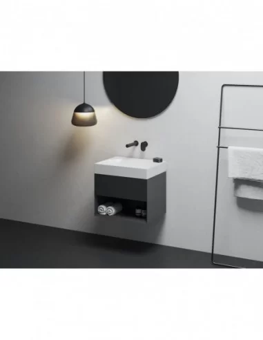 Spintelė po praustuvu SD Lite 60, Juodas matinis, RAVAK