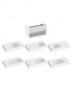 Spintelė po praustuvu SD Lite 80, Balta, RAVAK