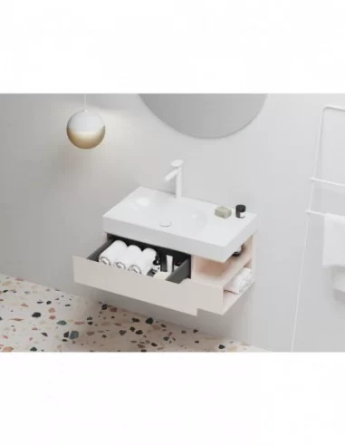 Spintelė po praustuvu SD Lite 80 K/D, Alabaster pink, RAVAK