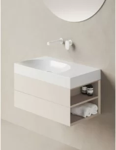 Spintelė po praustuvu SD Lite 80 K/D, Alabaster pink, RAVAK