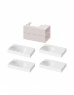 Spintelė po praustuvu SD Lite 80 K/D, Alabaster pink, RAVAK