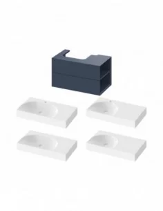 Spintelė po praustuvu SD Lite 80 K/D, Deepsea blue, RAVAK