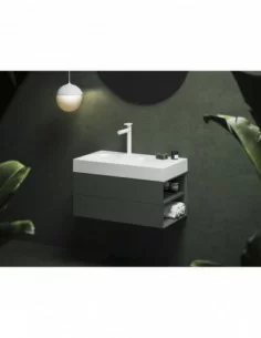 Spintelė po praustuvu SD Lite 80 K/D, Grey green, RAVAK