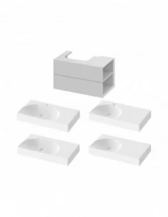 Spintelė po praustuvu SD Lite 80 K/D, Smoke grey, RAVAK