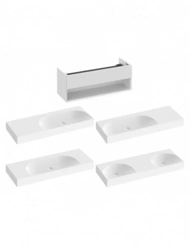 Spintelė po praustuvu SD Lite 120, Balta, RAVAK