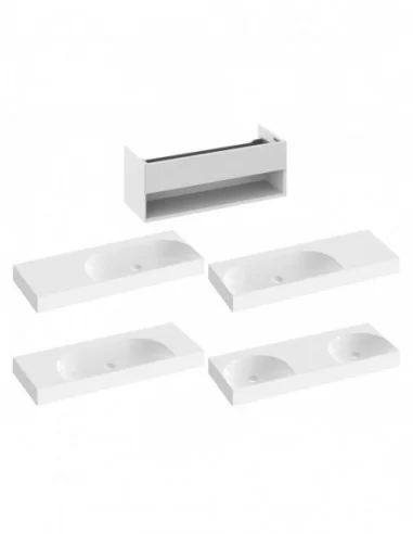 Spintelė po praustuvu SD Lite 120, Smoke grey, RAVAK