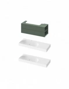 Spintelė po praustuvu SD Lite 120 K/D, Grey green, RAVAK