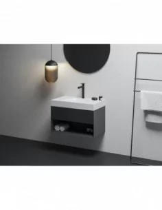 Praustuvas Lite 80/45 S su skyle maišytuvui, Balta, RAVAK