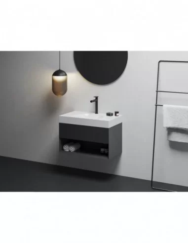 Praustuvas Lite 80/45 S su skyle maišytuvui, Balta, RAVAK