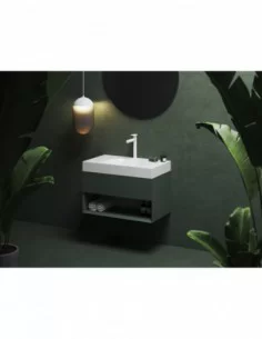 Praustuvas Lite 80/45 S su skyle maišytuvui, Balta, RAVAK