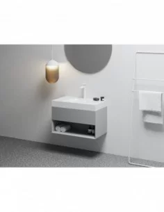 Praustuvas Lite 80/45 S su skyle maišytuvui, Balta, RAVAK