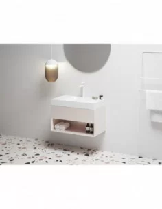 Praustuvas Lite 80/45 S su skyle maišytuvui, Balta, RAVAK