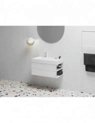 Praustuvas Lite 80/60 K/D, su skyle maišytuvui, Balta, RAVAK