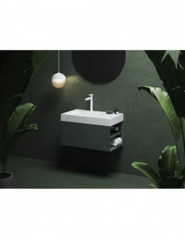 Praustuvas Lite 80/60 K/D, su skyle maišytuvui, Balta, RAVAK