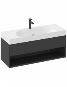 Praustuvas Lite 120/80 S, su skyle maišytuvui, Balta, RAVAK