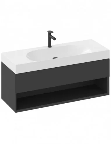 Praustuvas Lite 120/80 S, su skyle maišytuvui, Balta, RAVAK