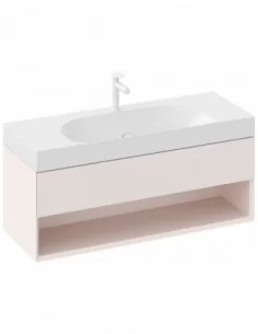 Praustuvas Lite 120/80 S, su skyle maišytuvui, Balta, RAVAK