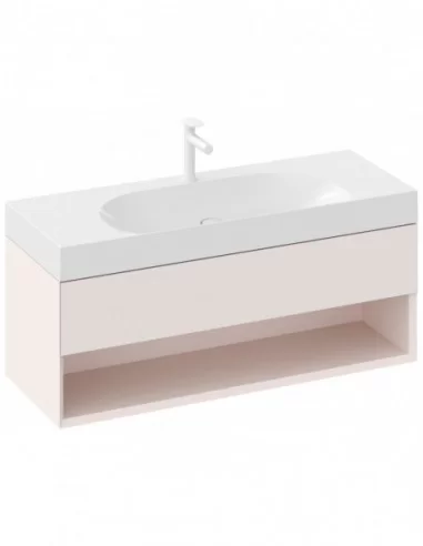 Praustuvas Lite 120/80 S, su skyle maišytuvui, Balta, RAVAK