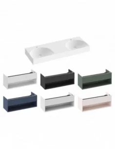 Dvigubas praustuvas Lite 120 su skyle maišytuvui, Balta, RAVAK