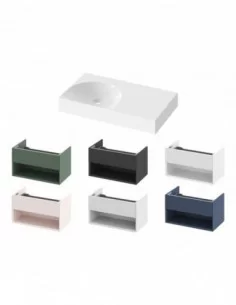 Praustuvas Lite 80/45 K/D be skylės, Balta, RAVAK