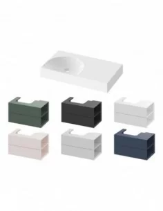 Praustuvas Lite 80/45 K/D be skylės, Balta, RAVAK