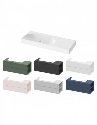 Praustuvas Lite 120/80 K/D be skylės, Balta, RAVAK