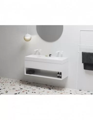 Dvigubas praustuvas Lite 120, be skylės, Balta, RAVAK