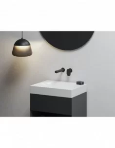 Paslėpto montavimo Spring praustuvo maišytuvas su korpusu SG 019.00, Juodas matinis, RAVAK