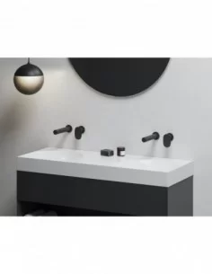 Paslėpto montavimo Spring praustuvo maišytuvas su korpusu SG 019.00, Juodas matinis, RAVAK