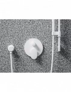 Paslėpto montavimo Spring maišytuvas su jungikliu, skirta R-box SG 065.00, Baltas matinis, RAVAK