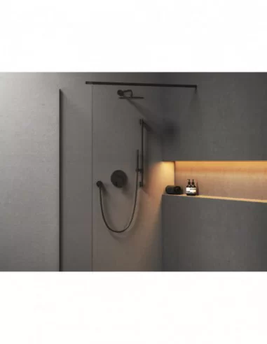 Paslėpto montavimo Spring maišytuvas su jungikliu, skirta R-box SG 065.00, Juodas matinis, RAVAK