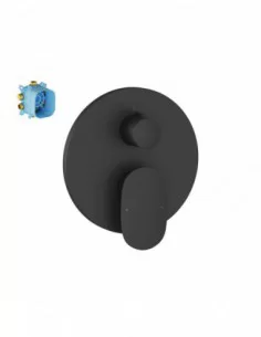 Paslėpto montavimo Spring maišytuvas su jungikliu, skirta R-box SG 065.00, Juodas matinis, RAVAK