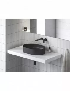 Paslėpto montavimo Chrome II praustuvo maišytuvas su korpusu, Juodas, RAVAK