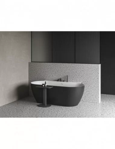 Vonios krašto maišytuvas Chrome II, Juodas, RAVAK