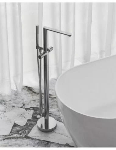 Grindinis vonios maišytuvas Chrome II CR II 080.00, Blizgus chromas, RAVAK