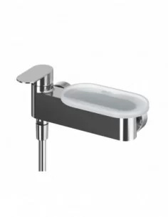 Chrome II lentynėlė sieniniams maišytuvams Chrome II, Permatoma balta, RAVAK