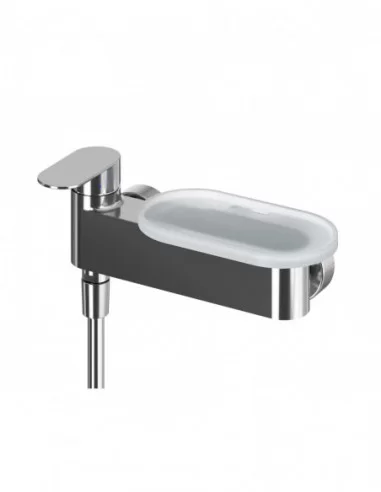 Chrome II lentynėlė sieniniams maišytuvams Chrome II, Permatoma balta, RAVAK