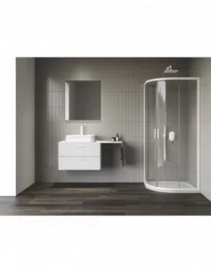 Dušo kabina Blix II NBLCP4, Balta matinė, RAVAK