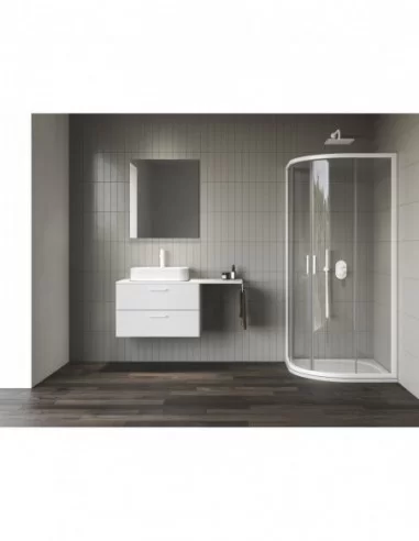 Dušo kabina Blix II NBLCP4, Balta matinė, RAVAK