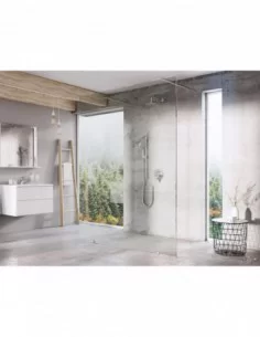 Dušo kabina Walk-In Free, Chromo, RAVAK