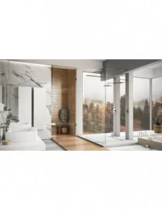 Dušo kabina Walk-In Free, Chromo, RAVAK