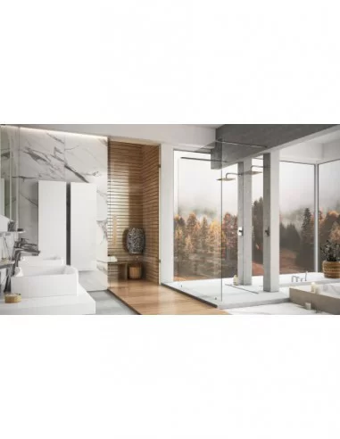 Dušo kabina Walk-In Free, Chromo, RAVAK