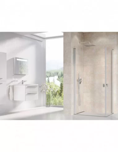 Dušo kabina Chrome CRV1+CRV1, Satinas, RAVAK