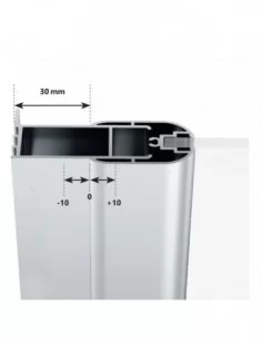 Dušo kabina Chrome CRV1+CRV1, Satinas, RAVAK