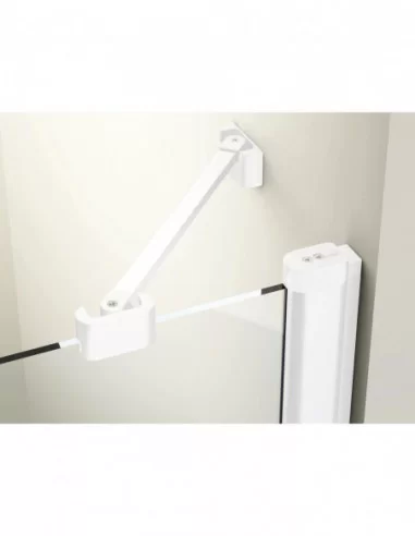 Dušo durys Chrome CSDL2, Balta matinė, RAVAK