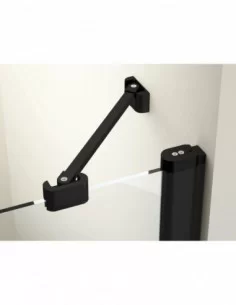 Dušo durys Chrome CSDL2, Juoda, RAVAK