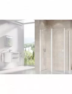 Stacionari sienelė Chrome CPS, Balta matinė, RAVAK