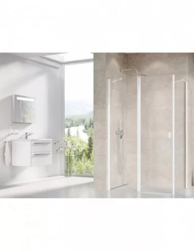 Stacionari sienelė Chrome CPS, Balta matinė, RAVAK