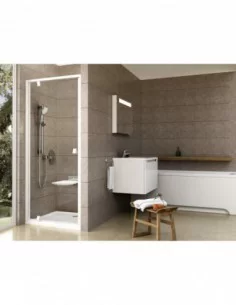 Dušo durys Pivot PDOP1, Balta, RAVAK