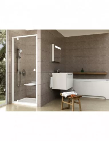 Dušo durys Pivot PDOP1, Balta, RAVAK